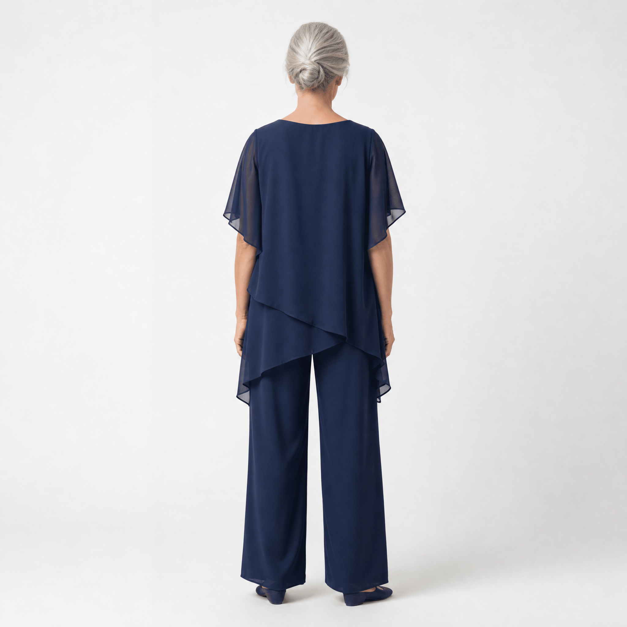 Capucine | Ensemble avec pantalons palazzo drapés