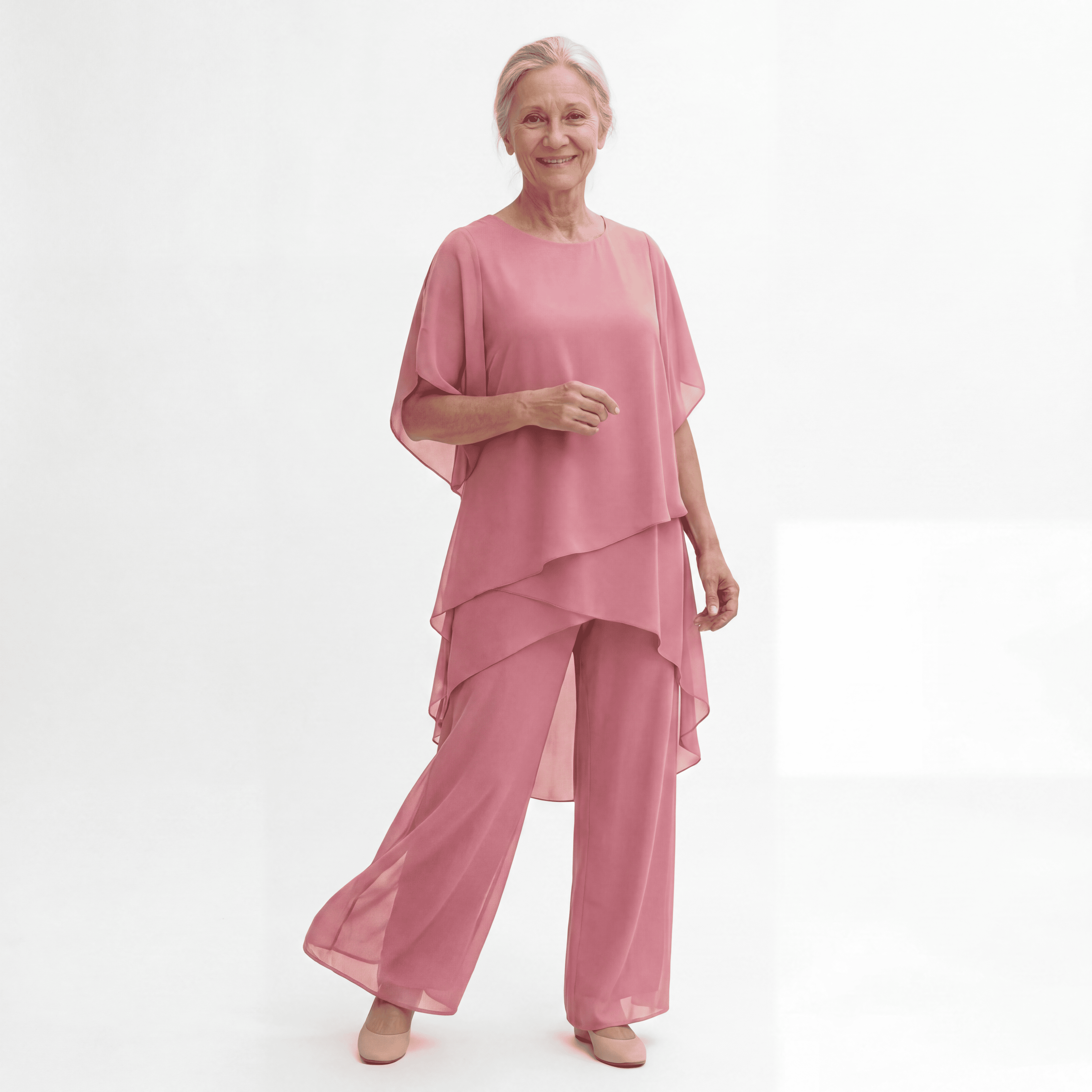 Capucine | Ensemble avec pantalons palazzo drapés